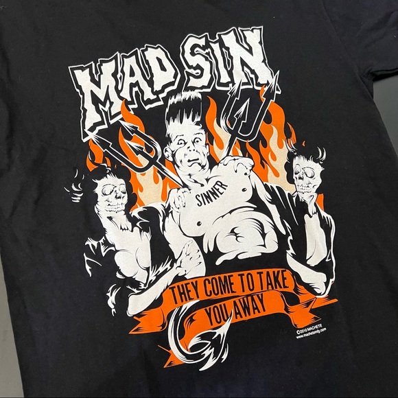 Mad Sin Band T-Shirt They Come To Take You Away Small - Picture 2 of 2
